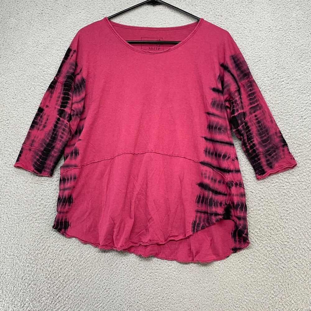 We the Free Top Womens XS Free People Grunge Aurora Bamboo Wash‎ Pink Tee
